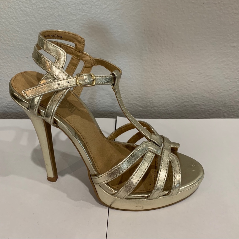 Gold Sandal heels